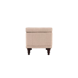 Homelegance By Top-Line Lyon Tufted Storage Bench Brown Polyester