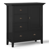 Redmond Medium Storage Cabinet Black B136P159530 Hearth and Haven