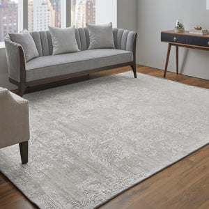 Feizy Rugs Eas6989f Eastfield Artisanal Hand-woven Viscose And Wool Abstract Rug - Modern Style For Any Space Ivory Viscose,Wool Eas6989fbge000j00