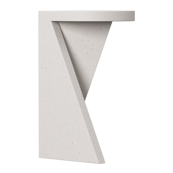 Bernhardt Bernhardt Stratum Accent Table With Fossil Faux Stone Teardrop Top & Sculptural Intersecting Triangle Base 325123