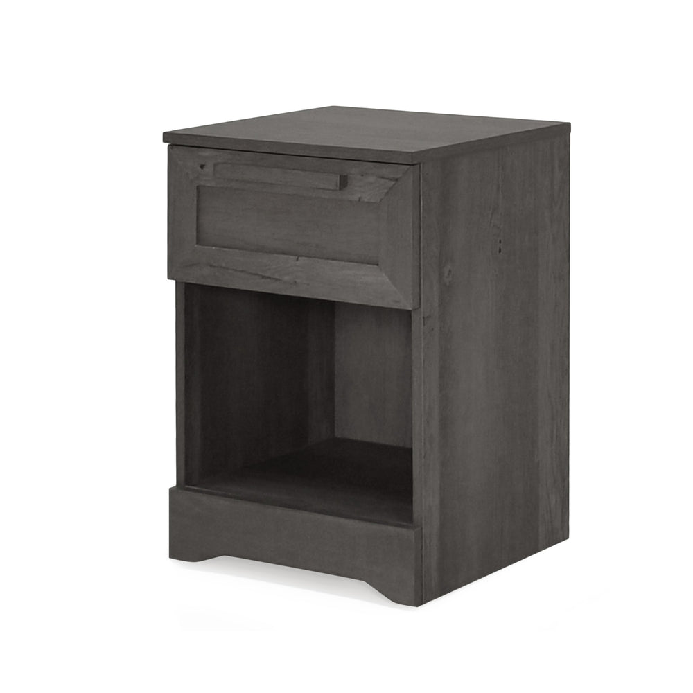 English Elm Christopher Knight Home® - DELANEY Faux Wood 1-Drawer Nightstand with Bottom Shelf, Moisture-Resistant MDF, Compact Chic Grey 71138.00
