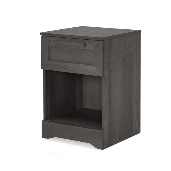English Elm Christopher Knight Home® - DELANEY Faux Wood 1-Drawer Nightstand with Bottom Shelf, Moisture-Resistant MDF, Compact Chic Grey 71138.00