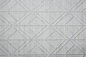Feizy Rugs Red8847f Redford Handwoven Geometric Rug Collection - Stylish, Durable, And Artisan Crafted For Modern Homes White,Silver Viscose,Wool Red8847fwhtslvp00