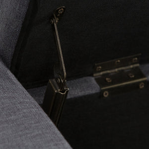 English Elm Laredo Large Storage Ottoman – Stylish Slate Grey Bench With Ample Storage & Comfortable Seating B136P159046