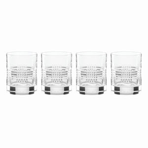Lenox Reed and Barton Sloane Double Old Fashioned Glasses, Set of 4 Clear, NO COLOR GLASS,CRYSTAL 894596