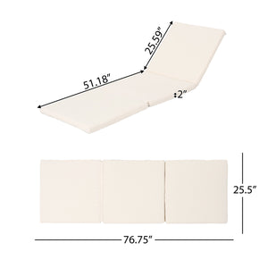 English Elm Christopher Knight Home® - JAMAICA Plush Outdoor Lounge Cushion with UV, Water & Fade Resistance for Patio Comfort 26.5x25.5x7 Cream 62575.00CUSH-CRM
