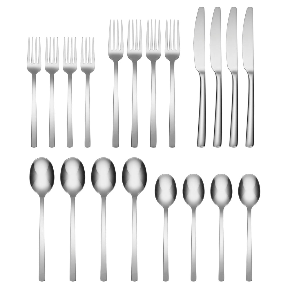 Lenox Cambridge Beacon Mirror 20-Piece Flatware Set NO COLOR METAL 336620CNW12R