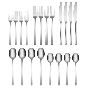 Lenox Cambridge Beacon Mirror 20-Piece Flatware Set Metallic, STAINLESS METAL 896435