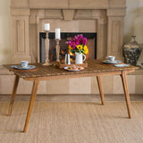 Christopher Knight Home® Farmhouse Cottage Teak Dining Table: Elegant, Sustainable Acacia Wood, Seats 6