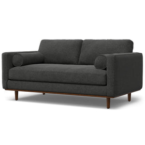 English Elm Morrison 72" Mid-Century Modern Sofa In Charcoal Grey - Eco-Friendly, Plush Loveseat For Two B136P159628
