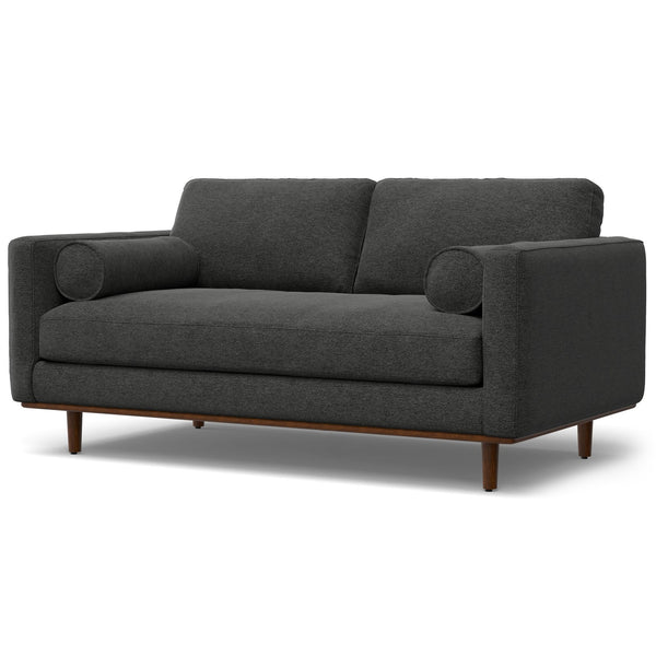 English Elm Morrison 72" Mid-Century Modern Sofa In Charcoal Grey - Eco-Friendly, Plush Loveseat For Two B136P159628