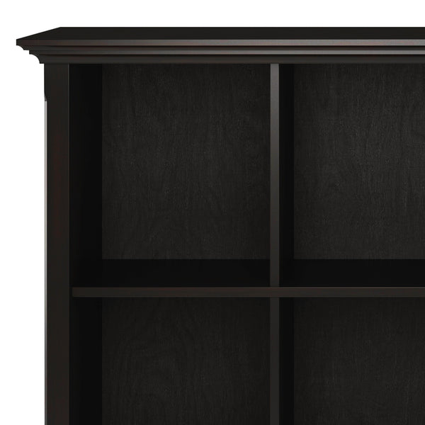 English Elm Amherst 12-Cube Storage Bookcase - Stylish Hickory Brown Solid Wood Organizer For Any Room B136P158349