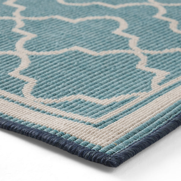 English Elm Christopher Knight Home® - MERIDIAN Blue Ombre Polypropylene Area Rug 7'10" x 10' Machine-Woven 4mm Pile Durable Style 65863.00