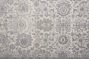 Feizy Rugs Marquette Elegant Power-loomed Rug With Traditional Persian Motifs - Stain Resistant And Durable Gray,Silver,Ivory Polyester,Acrylic Mrq3776fbgegryf71