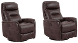 Parker Living Gemini - Truffle Power Swivel Glider Recliner - Set of 2 Truffle MGEM#812GSPB-2-TRU Parker House