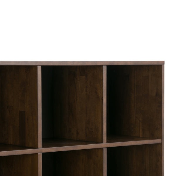 English Elm Harper Cube Storage Unit With Drawers - Mid-Century Modern Walnut Brown For Stylish Organization B136P158166