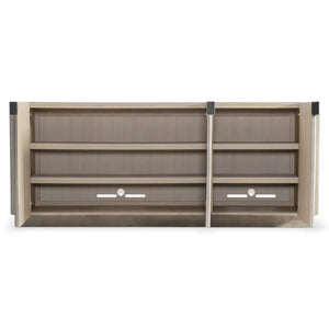 Bernhardt Bernhardt Lucerne Wire-brushed Oak Media Credenza with Reeded Surround and Cable Management 393880