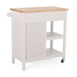 Christopher Knight Home® - Noble House - Byway Contemporary Kitchen Cart with Wheels