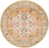 Nourison Passion PSN23 Machine Made Power-loomed Ornamental Border Indoor Only Bohemian Vintage Rug Ivory,Yellow, Ivory and Yellow 100% Polypropylene 99446809292