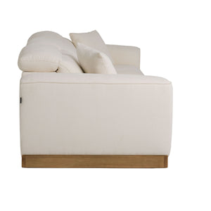 VIG Furniture Divani Casa Hagerty - Modern Off-White Fabric Sofa With 2 Power Recliners VGKV-KM.6035-OW