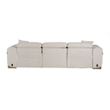 VIG Furniture Divani Casa Hagerty - Modern Off-White Fabric Sofa With 2 Power Recliners VGKV-KM.6035-OW