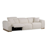 VIG Furniture Divani Casa Hagerty - Modern Off-White Fabric Sofa With 2 Power Recliners VGKV-KM.6035-OW