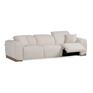 VIG Furniture Divani Casa Hagerty - Modern Off-White Fabric Sofa With 2 Power Recliners VGKV-KM.6035-OW