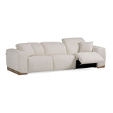 VIG Furniture Divani Casa Hagerty - Modern Off-White Fabric Sofa With 2 Power Recliners VGKV-KM.6035-OW