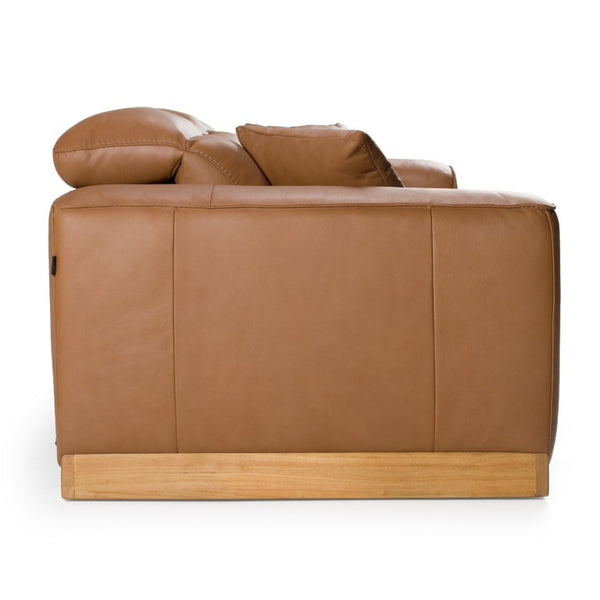 VIG Furniture Hagerty Modern Brown Leather 3-Piece Power Reclining Sofa Set With Two Electric Recliners, Plush Seating And Adjustable Headrests VGKV-KM.6035-BRN