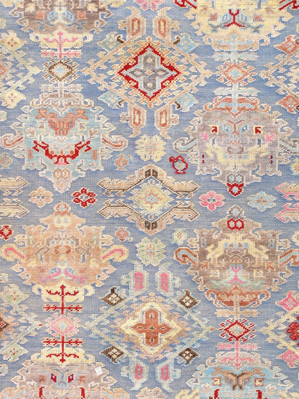 Pasargad Oushak Hand-knotted Grey Wool Area Rug - Timeless Elegance For Luxurious Home Décor   Halo-21 9x12