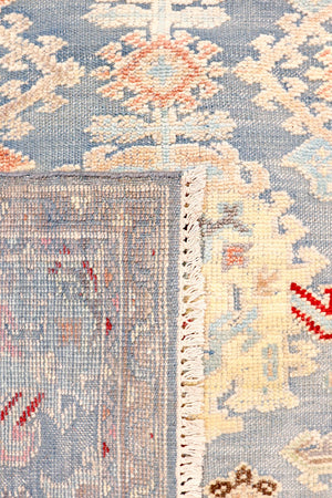 Pasargad Oushak Hand-knotted Grey Wool Area Rug - Timeless Elegance For Luxurious Home Décor   Halo-21 9x12