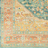 Hamadan HAM-2300 6' x 9' Handmade Rug HAM2300-69  Saffron, Camel, Light Beige, Sage, Tan Surya