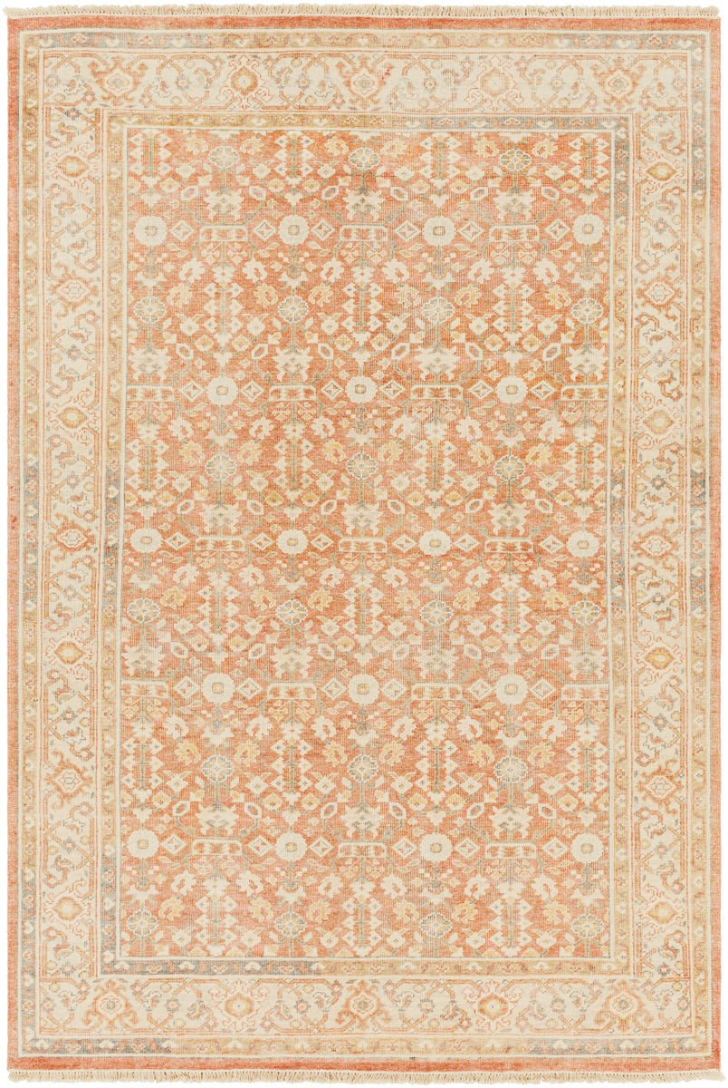 Hamadan HAM-2301 6' x 9' Handmade Rug HAM2301-69  Brown, Light Beige, Slate Surya