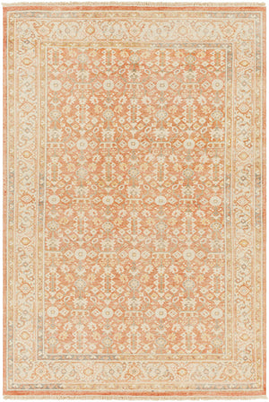 Hamadan HAM-2301 6' x 9' Handmade Rug HAM2301-69  Brown, Light Beige, Slate Surya