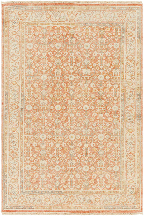 Hamadan HAM-2301 6' x 9' Handmade Rug HAM2301-69  Brown, Light Beige, Slate Surya