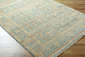 Hamadan HAM-2302 4' x 6' Handmade Rug HAM2302-46  Seafoam, Rust, Mustard, Gray Surya