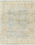 Hamadan HAM-2305 9' x 12' Handmade Rug HAM2305-912  Beige, Teal, Pale Blue, Mustard, Brown Surya