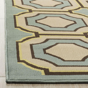 Safavieh Hampton 509 Power Loomed Rug Light Blue / Ivory 4' x 6'