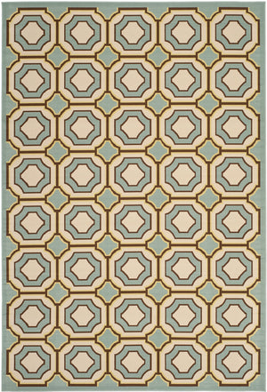 Safavieh Hampton 509 Power Loomed Rug Light Blue / Ivory 4' x 6'
