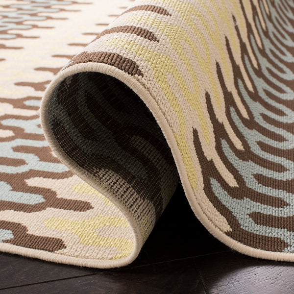 Safavieh Hampton 518 Power Loomed  Rug Light Blue / Green HAM518AL-3