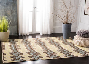 Safavieh Hampton 518 Power Loomed  Rug Light Blue / Green HAM518AL-3