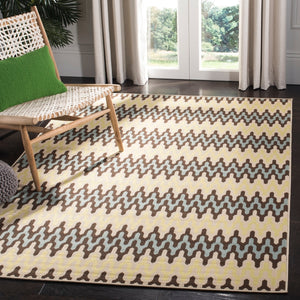Safavieh Hampton 518 Power Loomed  Rug Light Blue / Green HAM518AL-3