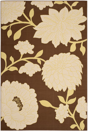 Safavieh Hampton 552 Power Loomed Rug Brown / Ivory 4' x 6'