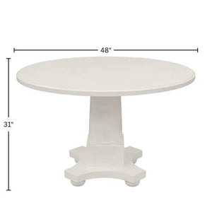 Hampton Oak Veneer Dining Table Solid Rubberwood Double Pedestal Base Transitional Style