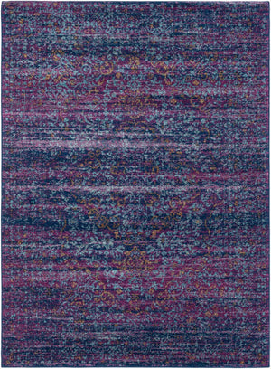 Livabliss Harput Traditional Medallion Polypropylene Area Rug for Entryway or Bedroom Accent Teal, Navy 5'3" x 7'3" HAP1003-5373