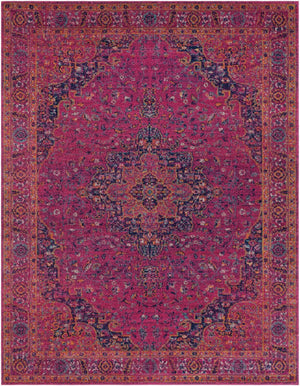 Livabliss Harput Traditional Turkish Geometric Polypropylene Rug for Entryways and Hallways Burgandy, Burnt 7'10" x 10'2" HAP1008-710103
