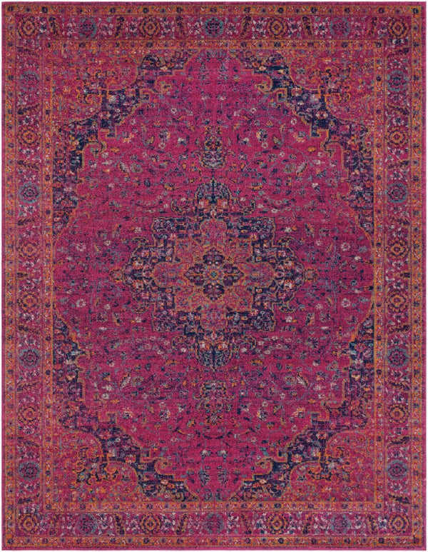Livabliss Harput Traditional Turkish Geometric Polypropylene Rug for Entryways and Hallways Burgandy, Burnt 7'10" x 10'2" HAP1008-710103