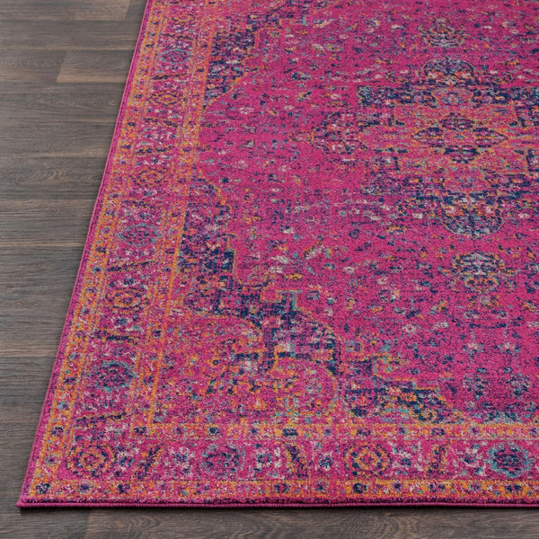 Livabliss Harput Traditional Turkish Geometric Polypropylene Rug for Entryways and Hallways Burgandy, Burnt 3'11" x 5'7" HAP1008-31157