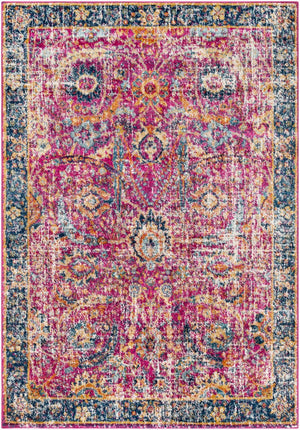 Livabliss Harput Traditional Polypropylene Area Rug for Living Room Dining or Bedroom Decor Burgandy, Navy 3'11" x 5'7" HAP1013-31157