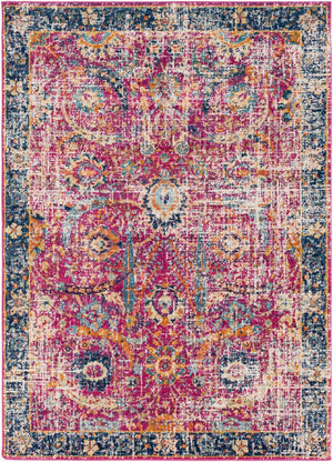 Livabliss Harput Traditional Polypropylene Area Rug for Living Room Dining or Bedroom Decor Burgandy, Navy 10' x 14' HAP1013-1014